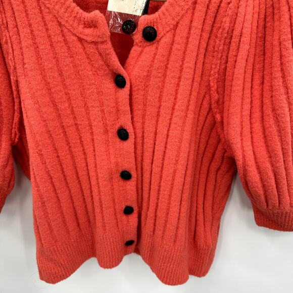 FREE PEOPLE NWT Sloane Cardigan Sweater in Coral Clay // XS - Picture 10 of 12